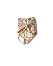 Load image into Gallery viewer, Rodeo Blooms reversible dog bandana with soft macrame cord tie closure. Free Personalization available