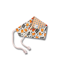 Load image into Gallery viewer, Drinking Buddy reversible dog bandana with soft macrame cord tie closure. Free Personalization available