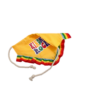Load image into Gallery viewer, Kindness Rocks dog bandana with soft macrame cord tie closure available with or without ribbon ruffle trim (Look for matching hair bow)