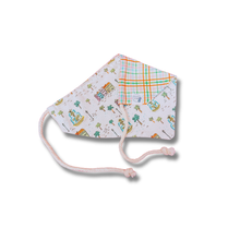 Load image into Gallery viewer, Colorful Charleston Toile reversible dog bandana with soft macrame cord tie closure. Free personalization