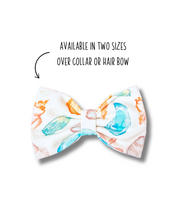 Load image into Gallery viewer, Findings of Folly Bow Tie made with Alligator hair clip or over the collar (2 sizes available)