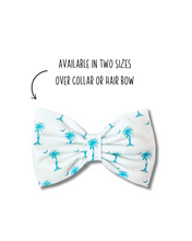 Load image into Gallery viewer, SC Palmetto and Moon Bow Tie made with Alligator hair clip or over the collar (2 sizes available)