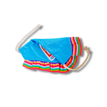 Load image into Gallery viewer, "Love who you are" dog bandana with soft macrame cord tie closure available with or without ribbon ruffle trim (Look for matching hair bow)