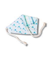 Load image into Gallery viewer, SC Palmetto and Moon reversible dog bandana with soft macrame cord tie closure. Free Personalization available