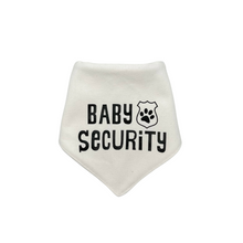 Load image into Gallery viewer, Baby Security dog bandana with soft macrame cord tie closure