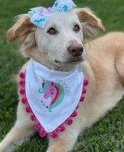 Load image into Gallery viewer, Unicorn Grosgrain 1.5in Grosgrain Hairbow Made with an Alligator Hairclip or elastic headband