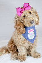 Load image into Gallery viewer, Pineapple Machine Appliqué Dog Bandana with Soft Macrame Cord Tie Closure
