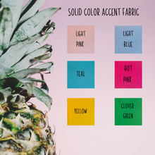 Load image into Gallery viewer, Pineapple Machine Appliqué Dog Bandana with Soft Macrame Cord Tie Closure