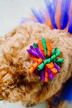 Load image into Gallery viewer, Royal Blue and White korker hairbow Made with an alligator Hair clip or elastic headband