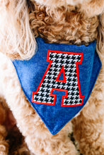 Load image into Gallery viewer, Varsity Letter Bandana on Denim