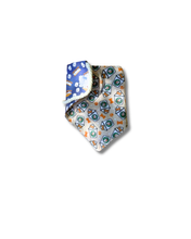 Load image into Gallery viewer, S'mores Treats reversible dog bandana with soft macrame cord tie closure. Free Personalization available

