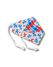 Load image into Gallery viewer, Balloon Dogs reversible dog bandana with soft macrame cord tie closure. Free Personalization available. Matching bows available.
