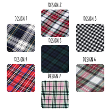 Load image into Gallery viewer, Flannel Adjustable Dog Scarf - 7 color choices FREE PERSONALIZATION

