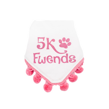 Load image into Gallery viewer, Instagram Milestone Dog Bandana- Choose Number of Followers- With Macrame Cord Tie Closure
