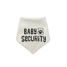 Load image into Gallery viewer, Baby Security dog bandana with soft macrame cord tie closure
