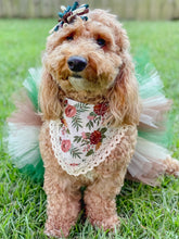 Load image into Gallery viewer, Fall Green and Brown Korker Ribbon Hair Bow  Made with an  Alligator  hairclip or elastic headband
