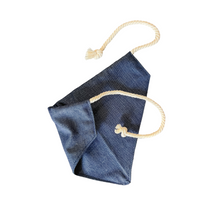 Load image into Gallery viewer, State of South Carolina with script words dog bandana with soft macrame cord tie closure
