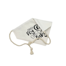 Load image into Gallery viewer, I Thought I was the Baby dog bandana with soft macrame cord tie closure
