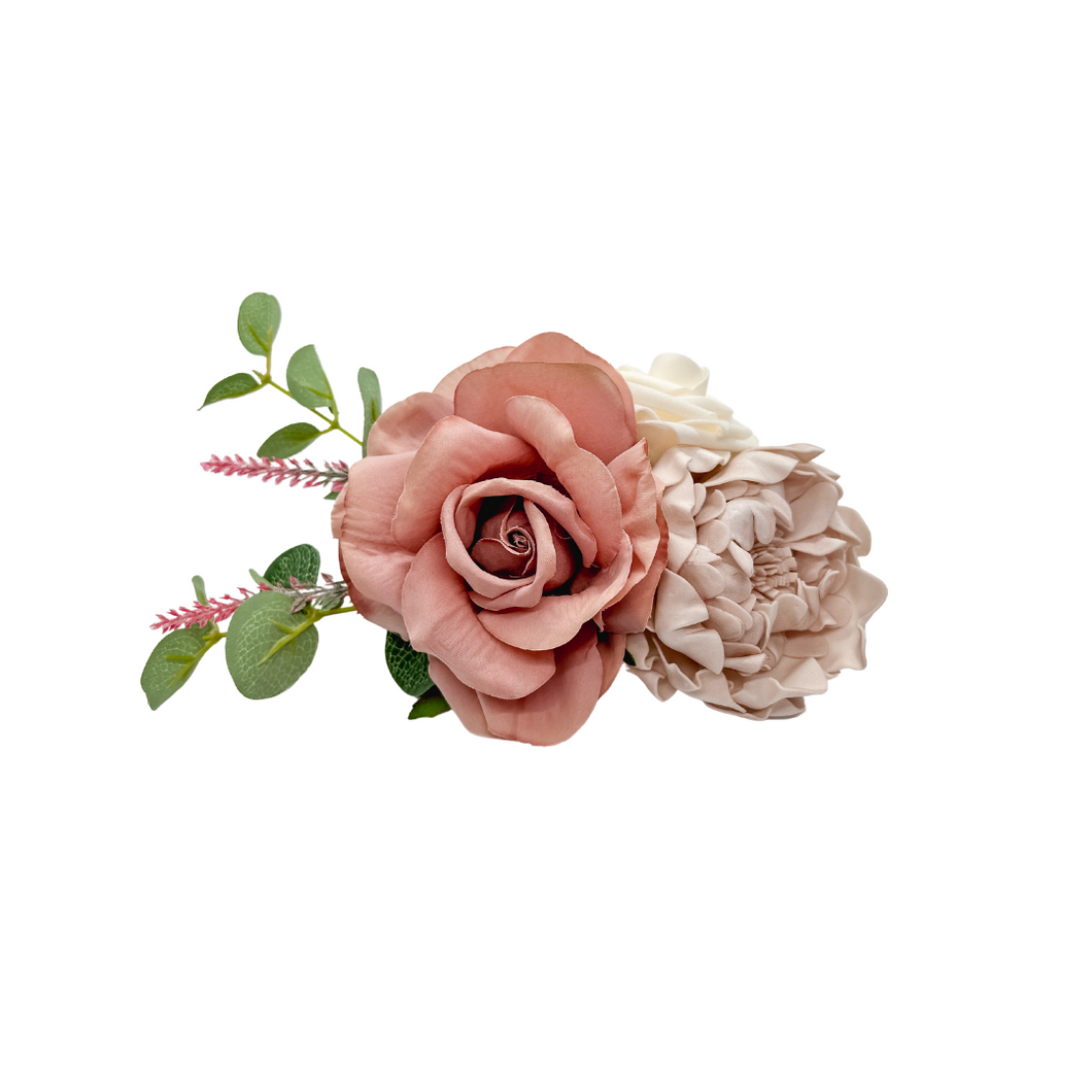 Dusty rose Floral Over the Collar Arrangement 2