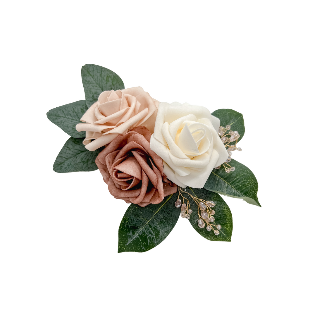 Dusty rose Floral Over the Collar Arrangement