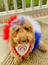 Load image into Gallery viewer, Red White and Blue Dog Tutu
