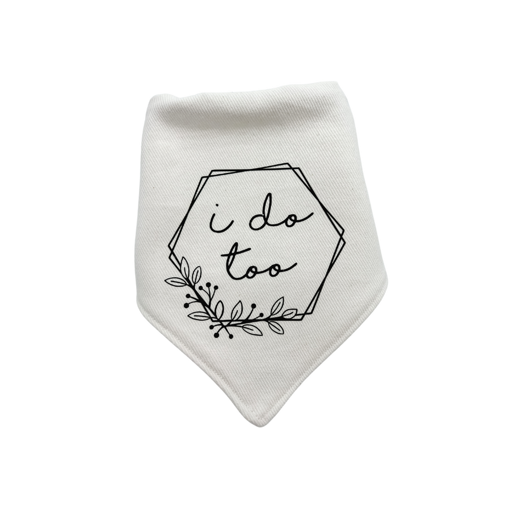 I do too Wedding Bandana with soft macrame cord tie closure