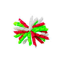Load image into Gallery viewer, Neon Korker Ribbon Hair Bow Made with an Alligator hair clip or elastic headband

