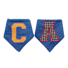 Load image into Gallery viewer, Varsity Letter Bandana on Denim
