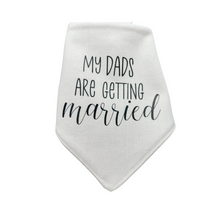 Load image into Gallery viewer, My Humans/ Mom&amp;Dad/ Moms/ Dads Wedding Bandana with soft macrame cord tie closure
