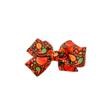 Load image into Gallery viewer, Little Pumpkin 1.5 in Grosgrain Hair bow  Made with an  Alligator  Hair clip or elastic headband
